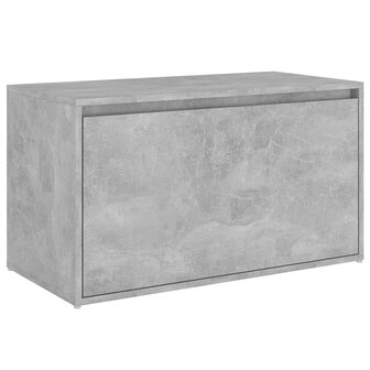 Halbank 80x40x45 cm bewerkt hout betongrijs