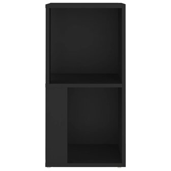 Hoekkast 33x33x67 cm bewerkt hout zwart