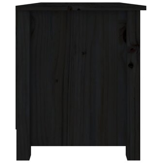 Schoenenbank 70x38x45,5 cm massief grenenhout zwart