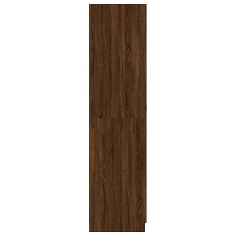 Kledingkast 90x52x200 cm bewerkt hout bruineikenkleurig
