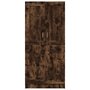 Kledingkast 82,5x51,5x180 cm bewerkt hout gerookt eikenkleurig