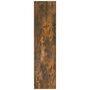 Kledingkast 100x50x200 cm bewerkt hout gerookt eikenkleurig