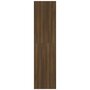 Kledingkast 100x50x200 cm bewerkt hout bruin eikenkleur