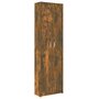 Gangkast 55x25x189 cm bewerkt hout gerookt eikenkleurig