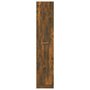 Apothekerskast 30x42,5x150 cm bewerkt hout gerookt eikenkleurig