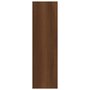 Wandschap 75x16x55 cm bewerkt hout bruineikenkleurig
