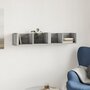 Wandkast 99x18x16,5 cm bewerkt hout grijs sonoma eikenkleurig